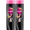 Sunsilk, Shampoo Bye Bye Crespo, Shampoo per Capelli Crespi, Dona Capelli Morbidi, Visibilmente Sani e Luminosi, Formula Active Fusion Arricchita con Olio di Macadamia, Elastina e Biotina, 250 ml