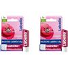 Labello Cherry Shine Burrocacao labbra 4.8 g, Balsamo labbra colorato e nutriente all'aroma di ciliegia, Lip balm idratante per 24 ore con ingredienti naturali (Confezione da 2)