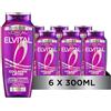L'Oreal Paris L´Oréal Paris Elvital Collagen Lifter volumizzante Shampoo, formula con frammenti di collagene AS, per capelli piatti, sottili, sottili, 300 ml (x6)