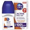 Triple Dry Anti-traspirante Roll-On Active | Deodorante roller contro forte sudorazione | Deodorante antibatterico per protezione 100 h | senza profumo | per donne e uomini | 50 ml