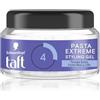 Schwarzkopf Taft Pasta Extreme Styling Gel 250ml, Gel per capelli con tenuta extra forte fino a 24h, con formula vegana, delicato su capelli e cuoio capelluto