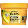 Garnier Fructis, maschera nutriente per capelli a banana, leave-in per capelli secchi e maggiore morbidezza, da utilizzare come risciacquo, maschera o senza risciacquo, senza lipidi, senza silicone
