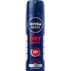 Beiersdorf NIVEA MEN Dry Impact Deodorante spray antitraspirante per 72 ore di protezione affidabile contro sudore e odore, deodorante antibatterico senza alcool etilico (150 ml)