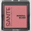 SANTE Naturkosmetik Mineral Blush 01 Rose, blush altamente pigmentato con olio di acai biologico per una carnagione luminosa, delicata lucentezza e facile da sfumare, 5 g