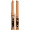 NYX Professional Makeup Correttore in Stick, Attenua, Corregge e Illumina, Tenuta fino a 12h, Arricchito con Acido Ialuronico, Pro Fix Stick, Tonalità: Golden, 1,6 g (Confezione da 2)