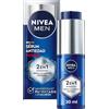 NIVEA MEN POWER Serum Antietà 2 in 1 Antimacchia e Antirughe (1 x 30 ml), Siero facciale con Luminous 630 da uomo, crema sierum antimacchia con acido ialuronico