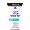Neutrogena Formula Norvegese Crema Mani Idratazione e Igiene, Crema mani riparatrice con Glicerina, Crema mani secche e screpolate con alcool ad azione igienizzante e rinfrescante, 50 ml