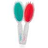 Casalfe Spazzola pneumatica mini con innovazione plettri 360° senza spigoli - non si rompono i capelli, ideale per la borsa! Anche per bambin@s., 1