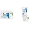 CeraVe Crema Idratante Viso e Corpo, per Pelle Secca, con Acido Ialuronico 340g + Travel Size Detergente Idratante 20ml & Crema Idratante Viso e Corpo per Pelle Secca 177ml + Detergente 20ml