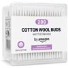 by Amazon Cotton Fioc, 100% Cotone, 200 Pezzi