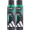 adidas, Fresh Endurance Deodorante Spray Uomo, 72 Ore di Protezione, Formula Vegana e Senza Alcol, 150ml (Confezione da 2)