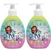 NATURAVERDE Kids - Gabby's Dollhouse Sapone Liquido 250ml, Delicato con Estratto di Camomilla, Profumo Senza Allergeni (Confezione da 2)