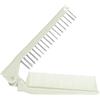 PLIC BEAUTY - Spazzola per capelli pieghevole - Compatto e pratico - Ideale per i viaggi - Colore verde pastello - Design ergonomico - Adatto a tutti i tipi di capelli.