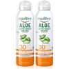 equilibra Solari, Aloe Latte Spray Solare Spf 30, Latte Solare con Aloe Vera, Olio di Cocco, Olio di Argan e Vitamina E, Protegge dalle Scottature, per un'Abbronzatura Sana, Water Resistant, 150 ml