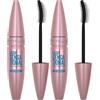 Maybelline New York Mascara Ciglia Sensazionali, Volumizzante, Effetto Ventaglio sulle Ciglia, Resistente all'Acqua, Nero (Confezione da 2)