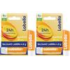 Labello Mango Shine Burrocacao labbra 4.8 g, Balsamo labbra nutriente all'aroma di Mango con pigmenti scintillanti, Lip balm idratante per 24 ore con ingredienti di origine naturale (Confezione da 2)