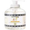 L'AMANDE - Sapone Liquido Mani e Corpo Fresco e Delicato, Bagnoschiuma Gel Detergente Nutriente con Vitamina C e Carotene, Sapone Mani e Docciaschiuma Naturale, Olio Essenziale di Arancia Dolce 300 ml