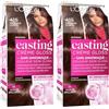 L'Oreal Paris L'Oréal Paris Casting Crema Gloss Colorazione Tono su Tono per Capelli - Senza Ammoniaca - Marrone Ghiacciato (415), 1 Unità (Confezione da 2)