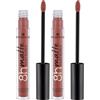 Essence Cosmetics 8H Matte Rossetto Liquido, Lunga Durata, Opacizzante, Asciugatura Rapida, Opaca, 2.5 ml (Confezione da 2)