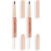 Revolution Beauty London Makeup Revolution, Fluffy Brow Filter Duo, Brow Pencil & Eyebrow Gel, Available in 5 Shades, Medium Brown, 1pc (Confezione da 2)