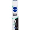 NIVEA Black & White Invisible Active Spray in confezione da 6 (6 x 200 ml), deodorante antimacchia per la cura femminile, deodorante invisibile per proteggere la pelle e i vestiti