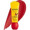 NYX Professional Makeup Balsamo Labbra Opaco, Effetto Levigante, Labbra Morbide, Texture Leggera, Con Polvere di Riso Mochi e Ceramidi di Zuccheri, Simpson Smushy, Tonalità: BART Rebel Red, 8 ml