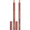 Bourjois Matita Labbra Lèvres Contour Edition, Finish Semi-Matte a Lunga Durata, 11 Funky Brown (Confezione da 2)