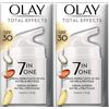 Olay Total Effects 7in1 Crema Giorno Antietà SPF30, Niacinamide e Vitamina C, Senza Profumo, 50ml (Confezione da 2)