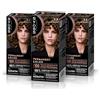 SYOSS Permanent Color 5-8 Marrone Nocciola, tintura per capelli e maschera intensiva con cheratina per una copertura professionale dei capelli grigi, colore duraturo e cura intensiva, confezione da 3