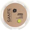 SANTE Naturkosmetik Mineral Bronzer, Contouring & Bronzer Powder, pigmenti che riflettono la luce per un bagliore perfetto, con preziosi estratti biologici, naturale, vegano, 9 g