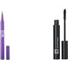 3INA MAKEUP - The Color Pen Eyeliner 482 + The 24h Level Up Mascara 900 - Eyeliner Viola 10h Lunga Durata + Mascara Nero Ciglia Lunghe - Definizione Estrema Volume Lunghezza - Vegan - Cruelty Free