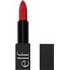e.l.f. O Face Satin Lipstick, rossetto cremoso a lunga tenuta, nutriente e altamente pigmentato, infuso con jojoba, prodotto vegano e non testato sugli animali, No Regrets