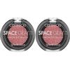 Catrice Cosmetics Ombretto Space Glam Chrome, lunga durata, risultato immediato, Ultra pigmentato, lucida, intensiva (1 g) (Confezione da 2)