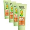 Garnier Fructis Shampoo, Per Capelli Lisci e Lucenti a Lungo, Effetto Anti-Crespo, Trattamento Lisciante alla Cheratina Vegetale e Olio di Argan, Lisci Cheratina, 200 ml (Confezione da 4)