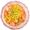 Semilac Flower Flakes Golden Sunset - Decorazione per unghie dorate e arancioni, fiori secchi per smalto UV e gel UV