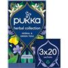 Pukka Herbal Collection, Tè e Tisane Biologiche Assortite, 5 Gusti, Ingedienti 100% Naturali, 20 Filtri