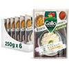 Riso Gallo Bontà Pronte Riso Basmati 6 x 250gr, Cotto a Vapore da Condire, Pronto in 2 Minuti al Microonde, in Padella, No Additivi aggiunti, Ottimo per Contorni e Insalate