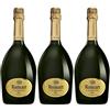 VINADDICT Set di 3 Champagne R De Ruinart Brut, 750 millilitri