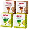 Generico Set 128 Capsule Ristora miste per macchine ad uso domestico compatibili con il sistema A Modo Mio* 64 the al limone 64 cappuccino