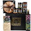 CUVEA Cesto Gastronomico Vegan Deluxe con 8 prodotti tipici liguri vegan dell'azienda agricola Cuvea