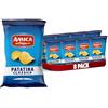 AMICA Chips | La Patatina Classica Originale, Snack Senza Glutine, Con Olio di Semi di Girasole, 8 pezzi x 300 gr
