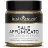 ITALIA SPEZIE Sale Affumicato in legno di Faggio Italiano - 300g - Linea Sali Gourmet, Sali dal Mondo - Sale marino in vasetto pet con tappo spargitore - Linea Premium - Italia Spezie
