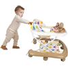 LANTUS Girello Bambino Seduto-In Piedi, Imparare a Camminare, Regalo per Bambini Dai 9 Mesi - Ragazzo Ragazza Evolutivo 3 in 1, 62 * 68 * 36-81 cm - Kaki