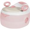 LANTUS Vasino per bambini, portatile, portatile, pieghevole, per viaggio, mini WC per bambini, pratico, ideale per viaggi, ragazzi e ragazze, 34 x 39 x 27 cm (rosa)