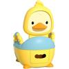 Milageto Bambini da bagno vasino Sedile del bagno per bambini sedile da vasino leggero, Giallo