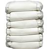 Charlie banana ibrido All-in-One pannolini con dodici inserti riutilizzabili, taglia 1, bianco, pezzi