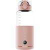 Genérico Scaldabagno portatile, scaldabagno portatile, per formula del bambino, capacità 300 ml, scaldabiberon portatile, portatile, facile da trasportare e adatto per viaggiare (rosa)