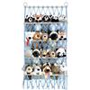 Generico Scaffale Porta Peluche a 4 Strati - 105 cm, Supporto da Parete Appeso | Organizer in Macramè Stile Boho, Amaca Regolabile in Altezza per Camera da, Nursery, Cameretta e Esposizione Giocattoli