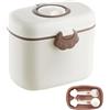 Hiemible Dispenser Portatile Per Latte In Polvere,Porta Latte per | Portatile Ermetico Per Alimenti Ideale Per Casa Asilo Cucina Viaggi Attività All'aperto