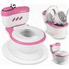 Twinky Vasino Bambini - Vasino e Gabinetto per Bambini WC Evolutivo ed Ergonomico per Neonato | Seduta Comoda, Suoni di Scarico e Facile da Pulire